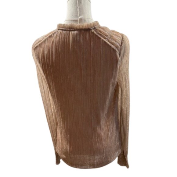 Joie Metallic Blouse Size SP – Festive Holiday Party Top - Picture 5 of 7